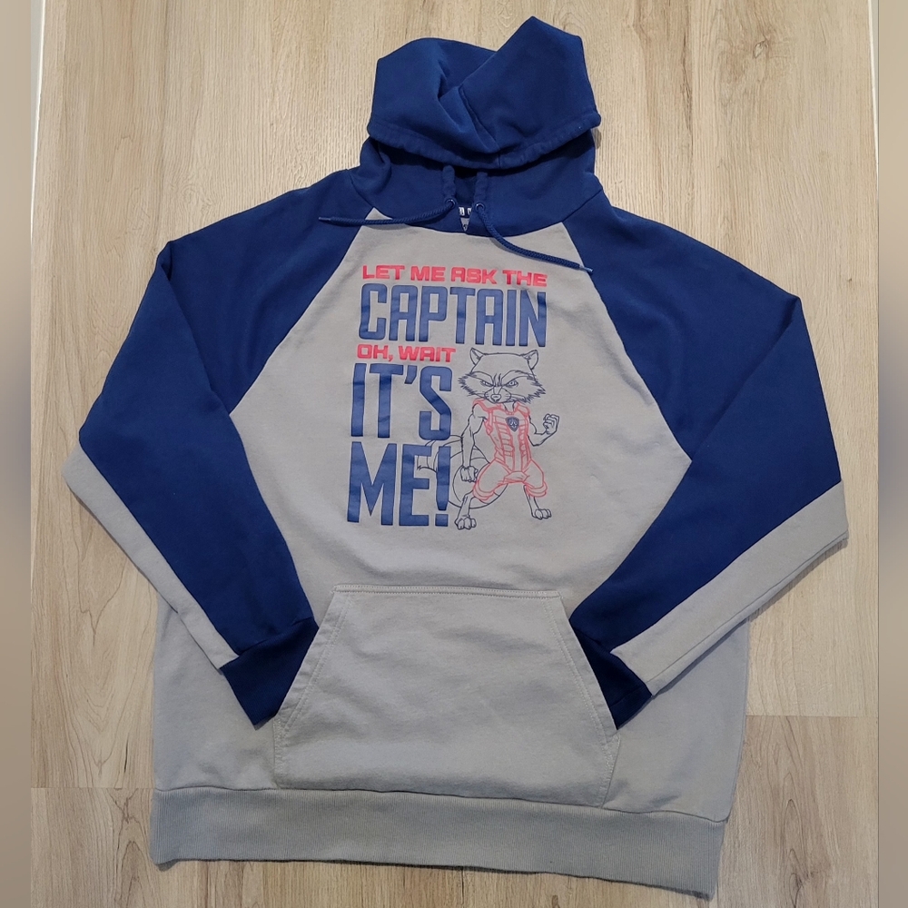 Disney Cruise Line | Marvel At Sea | Rocket Raccoon Hoodie Sweatshirt Size XL
